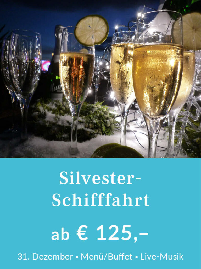 Silvesterschifffahrt ab Passau am 31. Dezember. Tickets ab 125 Euro pro Person. Für mehr Infos oder eine Buchung bitte hier klicken.